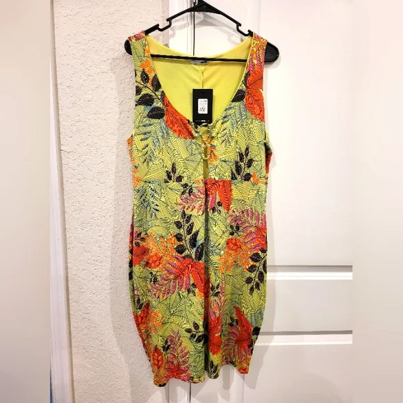 Fashion Nova | Dresses | 2xl Tropical Vacation Mini Dress | Poshmark